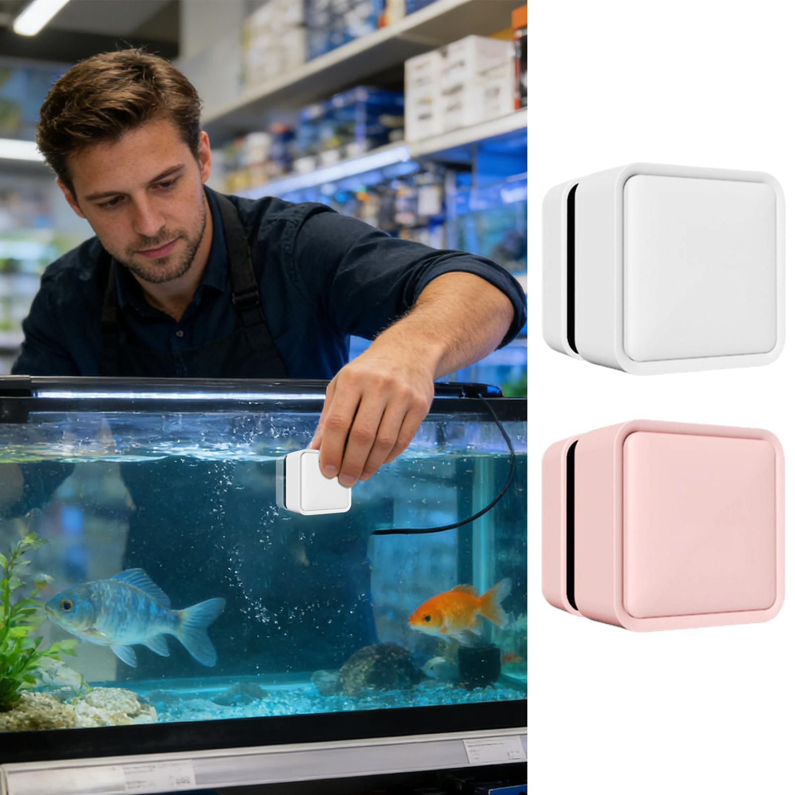 Algae Scraper Blade - Nettoyeur magnétique pour aquarium, grattoir double