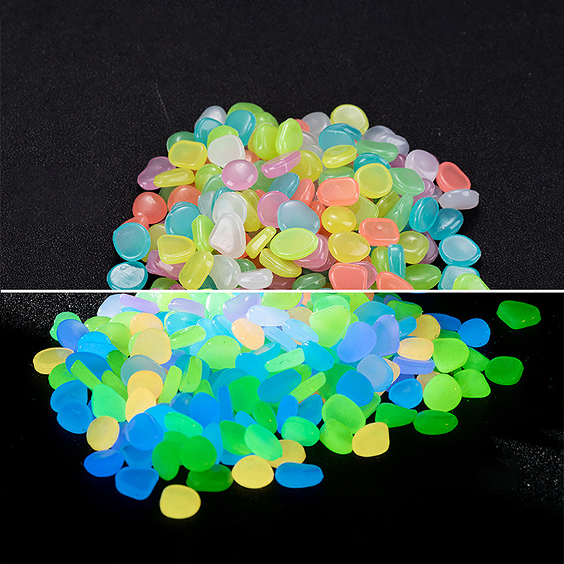 Aquarium Fish Glow In The Dark - Pierres lumineuses pour décoration de jardin,