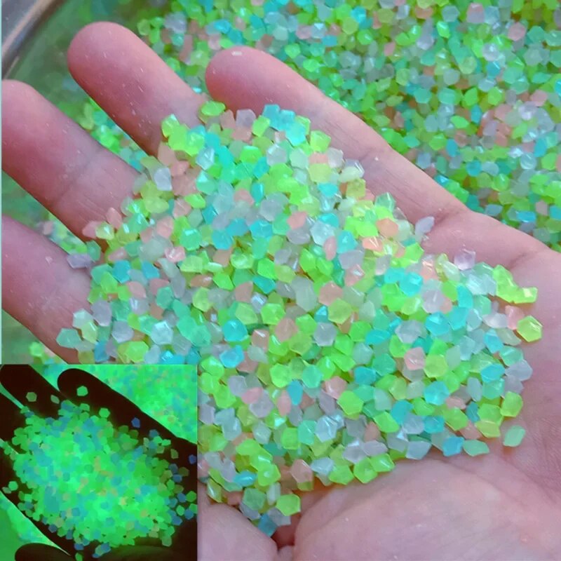 Aquarium Fish Types - 1000 pièces 3-5mm sable lumineux lueur