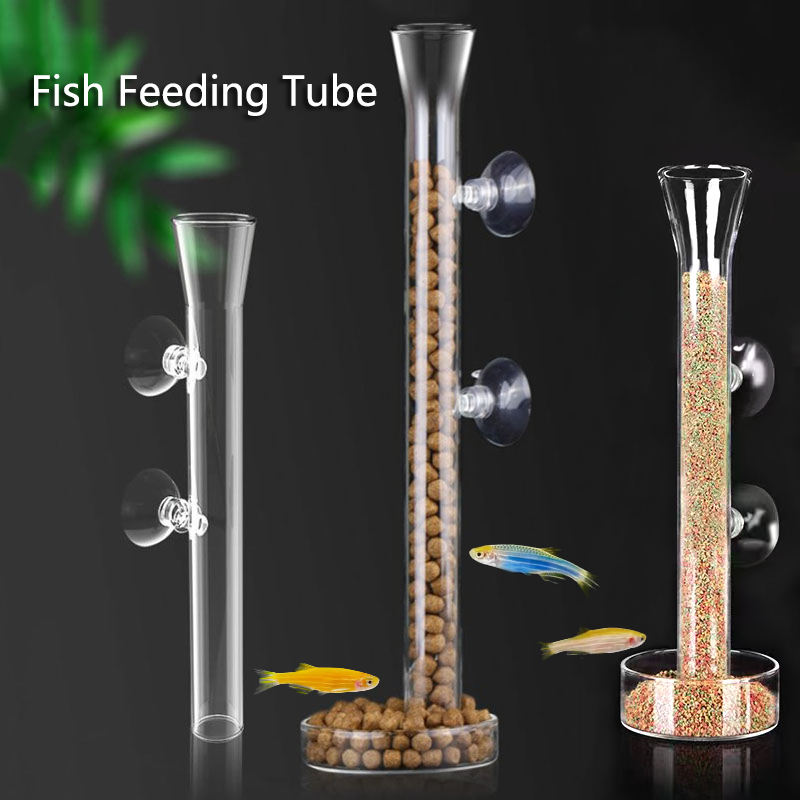 Aquarium Fish Holiday Food - Tube d'alimentation en verre pour Aquarium