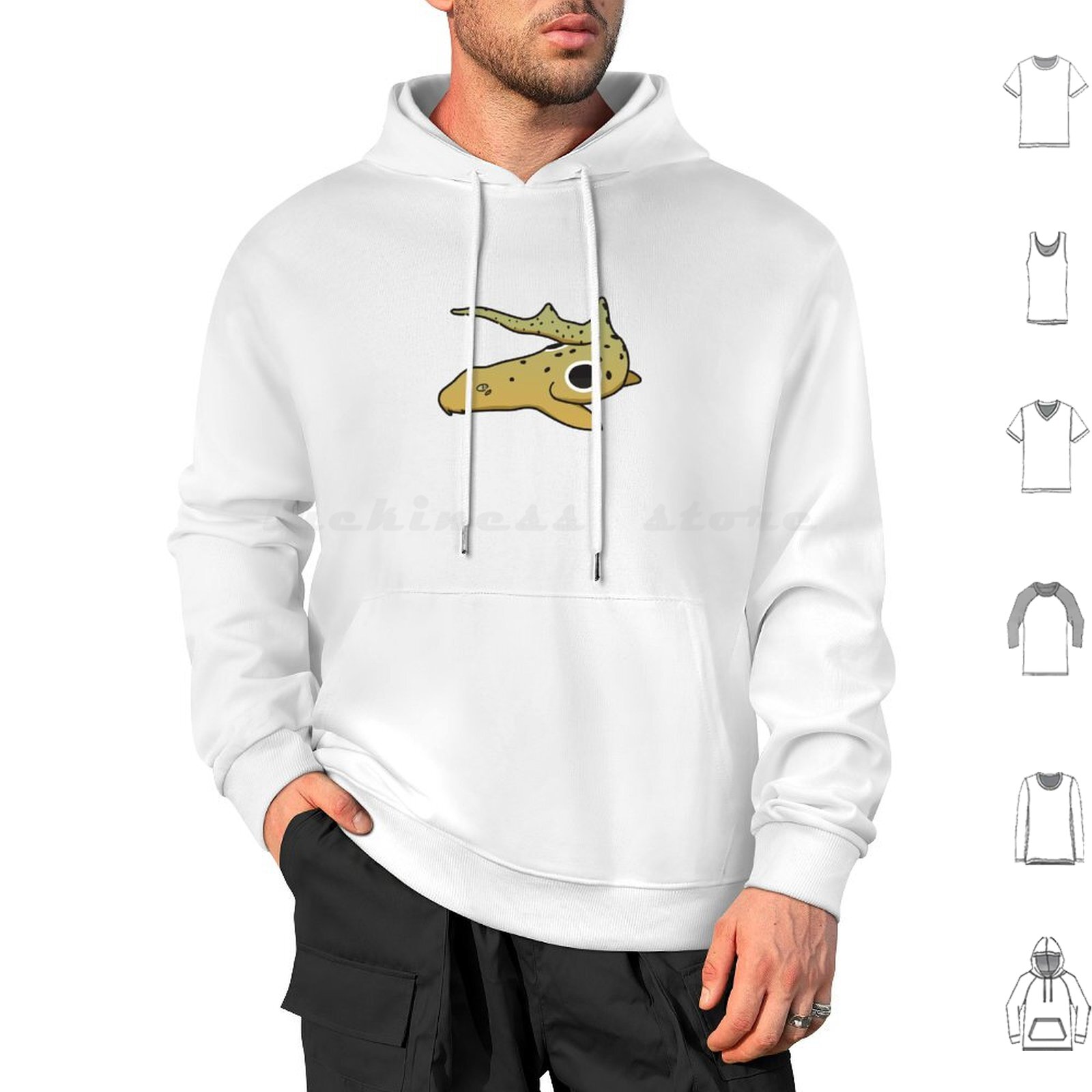 Draw Fish Aquarium - Épaulette requin dessin sweats à capuche