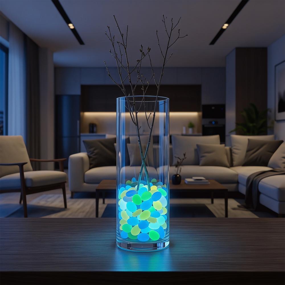 Aquarium Fish Glow In The Dark - Pierres de jardin luminescentes, galets pour