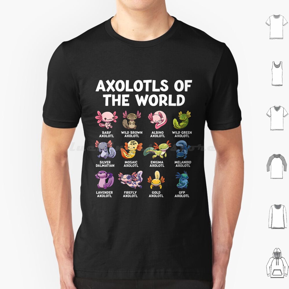 Aquarium Fish World - Monde Axolotls t-shirt 6xl coton Cool