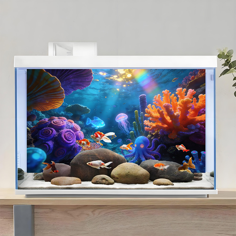 Autocollants pour aquarium, dé - Aquarium Fish World avis et prix