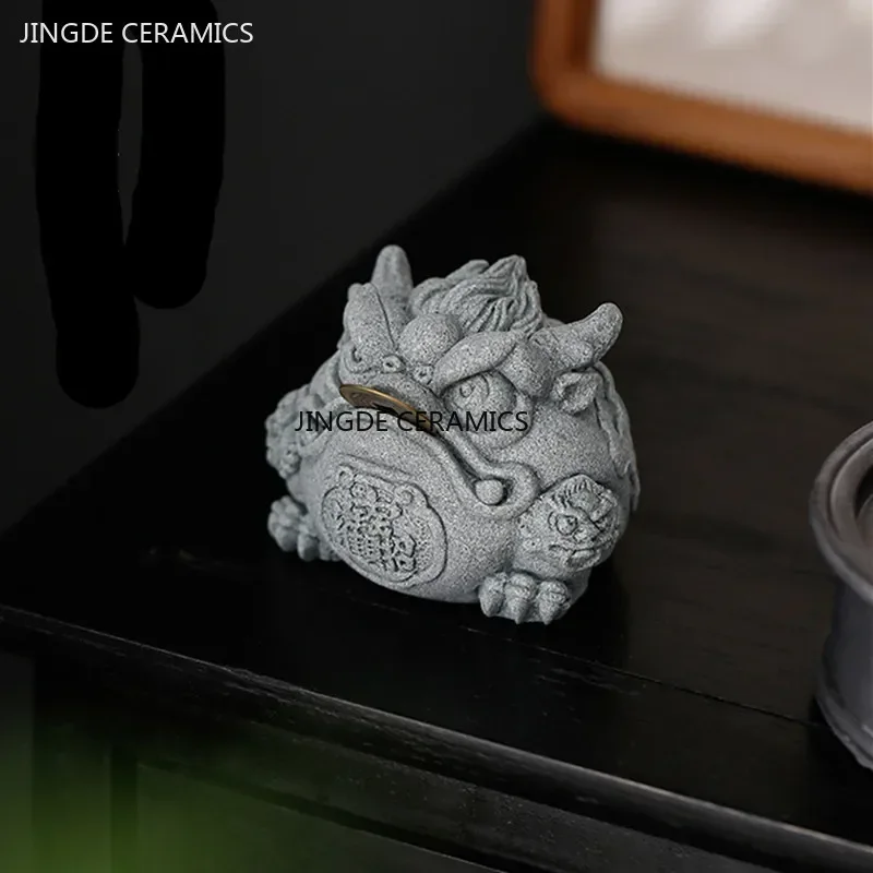 Grès Fengshui doré créatif, dé - Aquarium Fish Types avis et prix