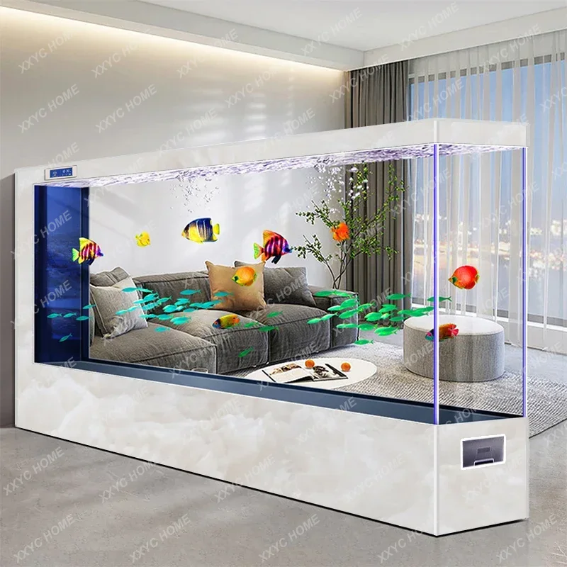 Aquarium géant WWSuper, du sol - Live Fish Aquarium avis et prix