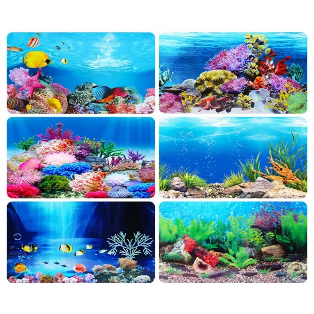 Autocollant 3D de Fond d'Aquar - Aquarium Fish Cartoon avis et prix